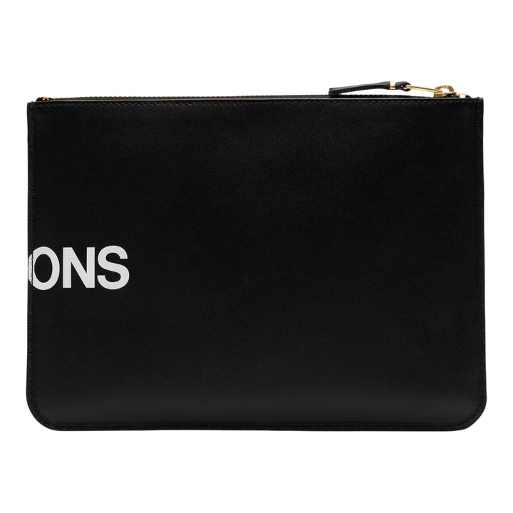 Club21 - COMME des GARCONS WALLET - Huge Logo Big Pouch - POUCHES - Black