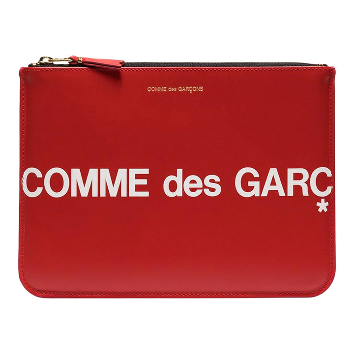 Club21 - COMME des GARCONS WALLET - Huge Logo Big Pouch - POUCHES - Red