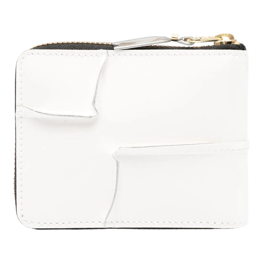 Club21 - COMME des GARCONS WALLET - Reversed Hem L Zip Wallet - WALLETS - White