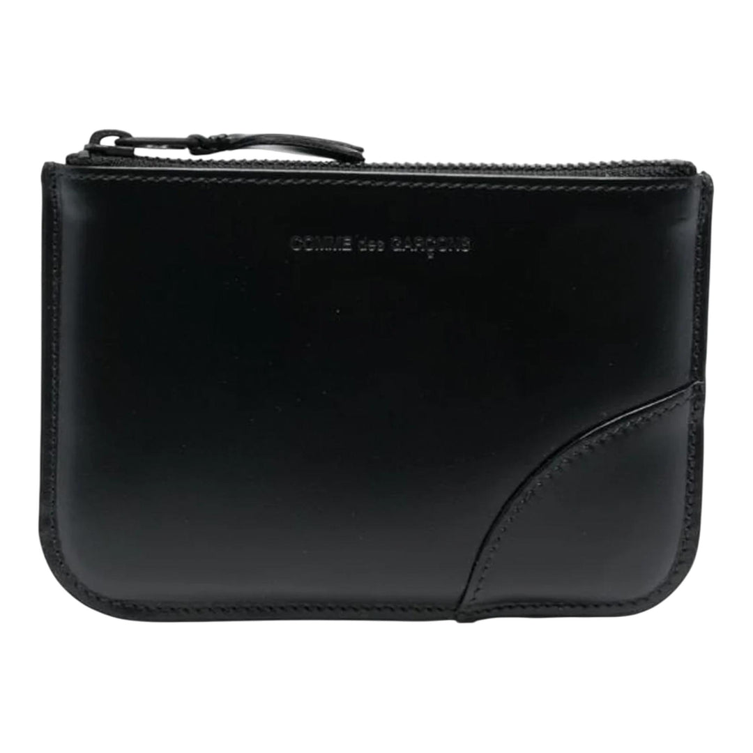 Club21 - COMME des GARCONS WALLET - Very Black Horizontal Zip Pouch - COIN POUCHES - Black