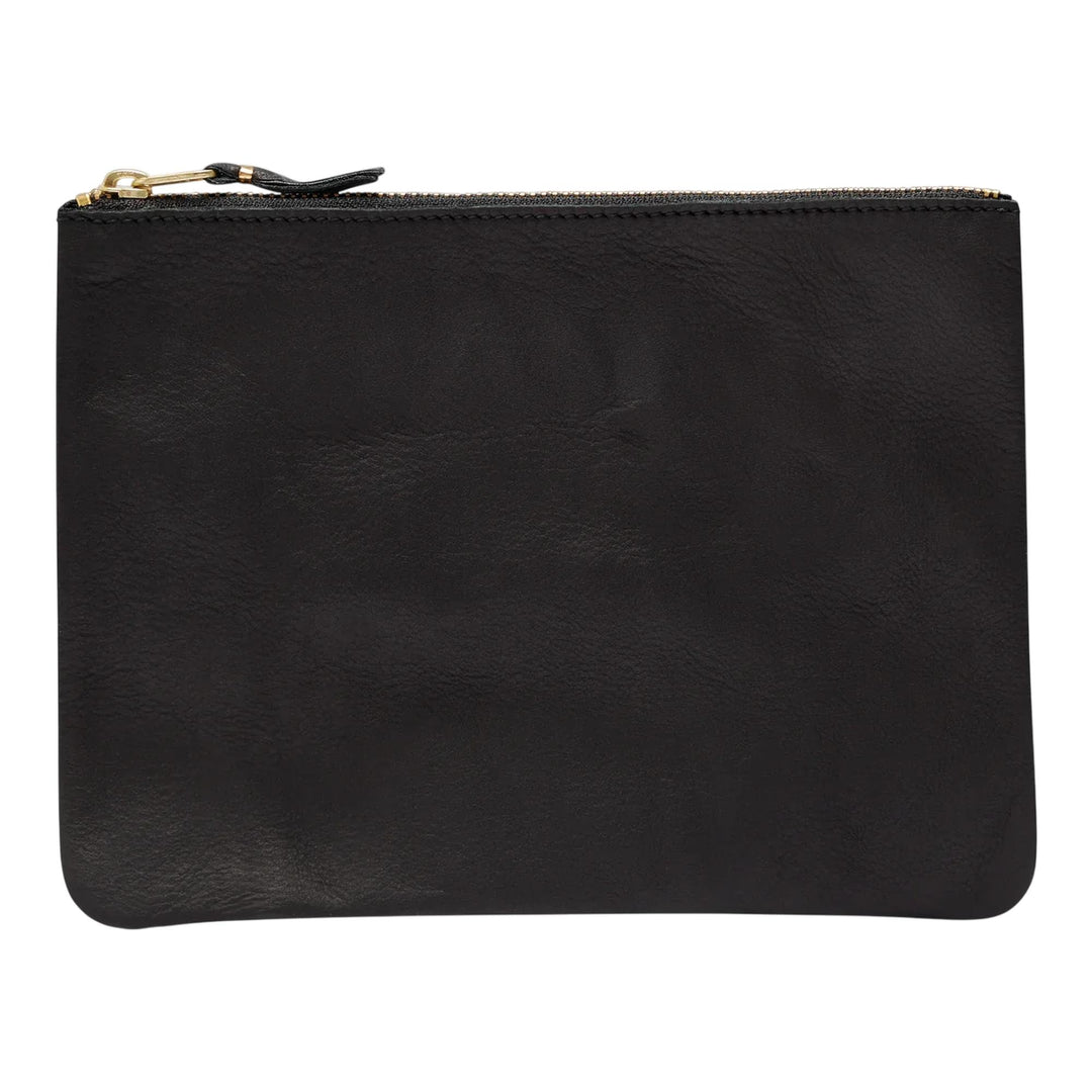 Club21 - COMME des GARCONS WALLET - Washed Wallet Big Pouch - POUCHES - Black