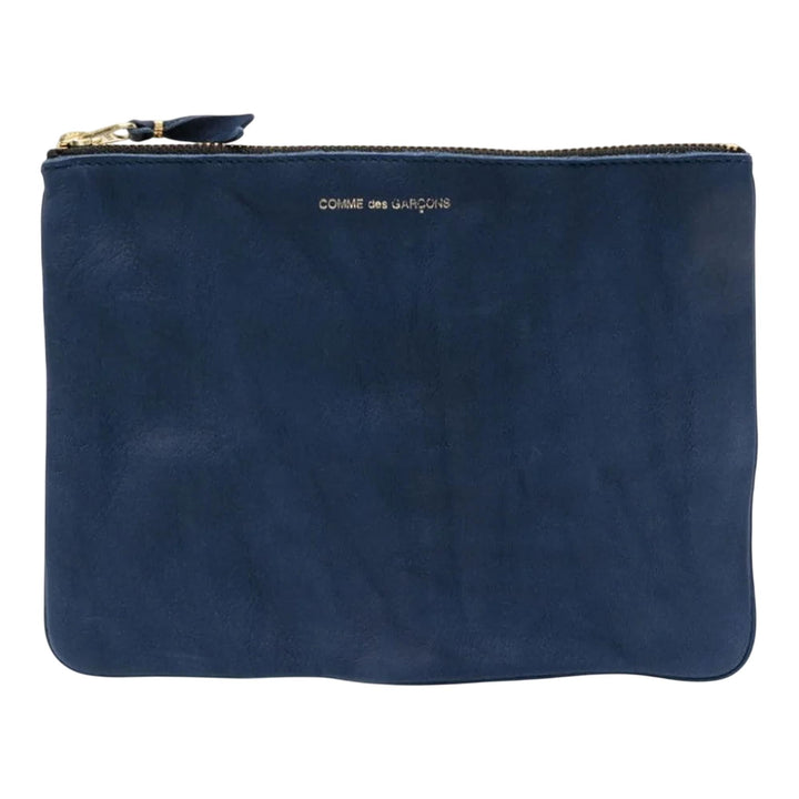 Club21 - COMME des GARCONS WALLET - Washed Wallet Big Pouch - POUCHES - Navy
