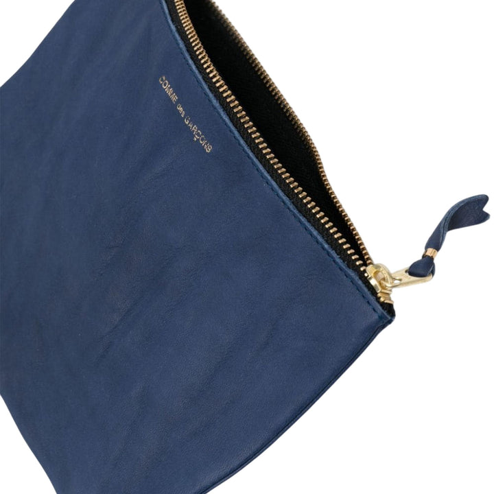 Club21 - COMME des GARCONS WALLET - Washed Wallet Big Pouch - POUCHES - Navy