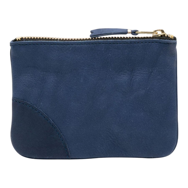 Club21 - COMME des GARCONS WALLET - Washed Wallet Top Zip Pouch - COIN POUCHES - Navy