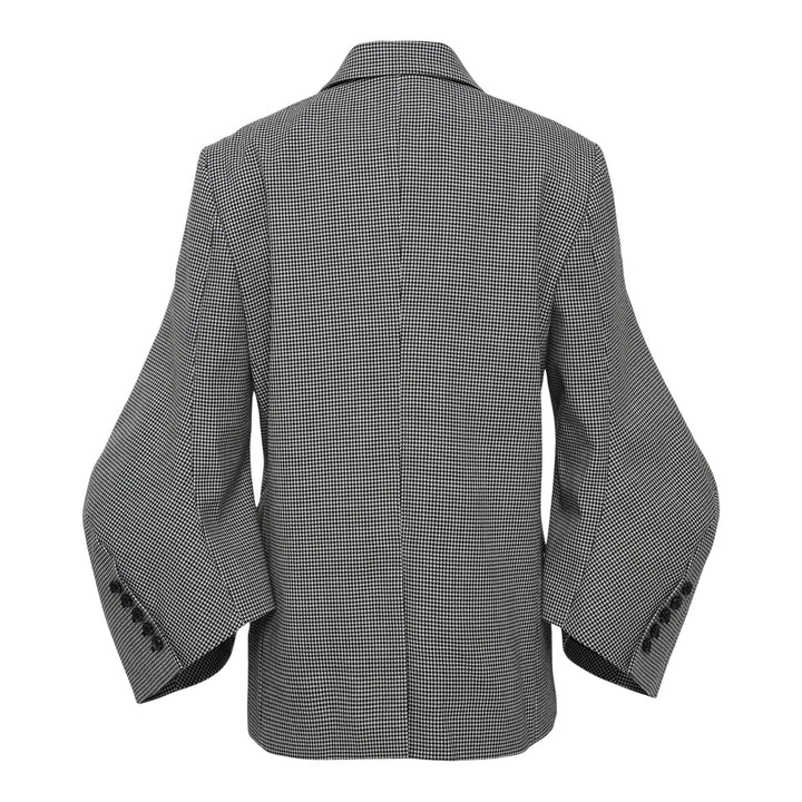 Club21 - COMME des GARCONS - Wool Houndstooth Check Pattern Jacket - JACKETS - Black
