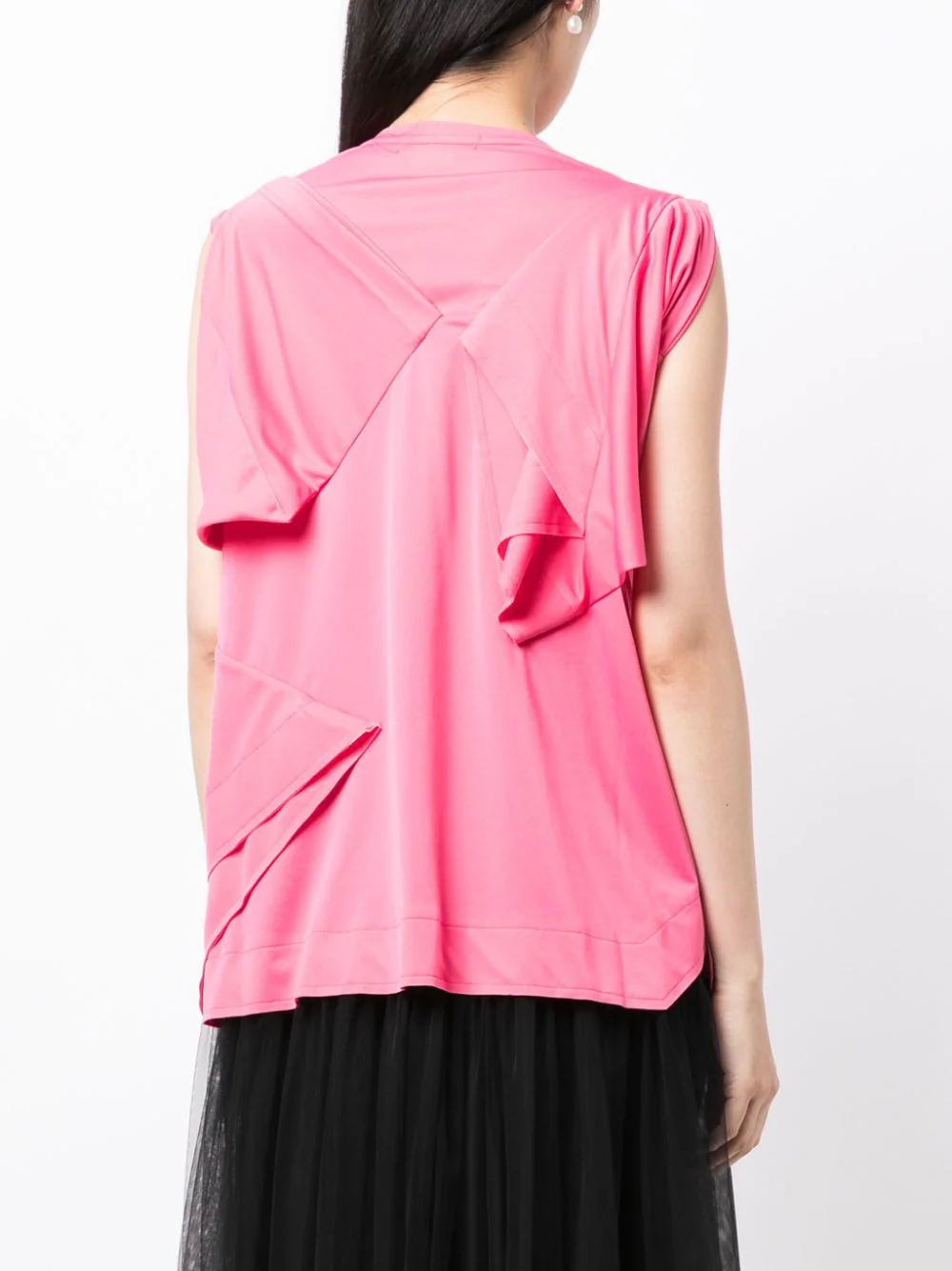 COMME des GARCONS-Folded T-Shirt-Pink-4