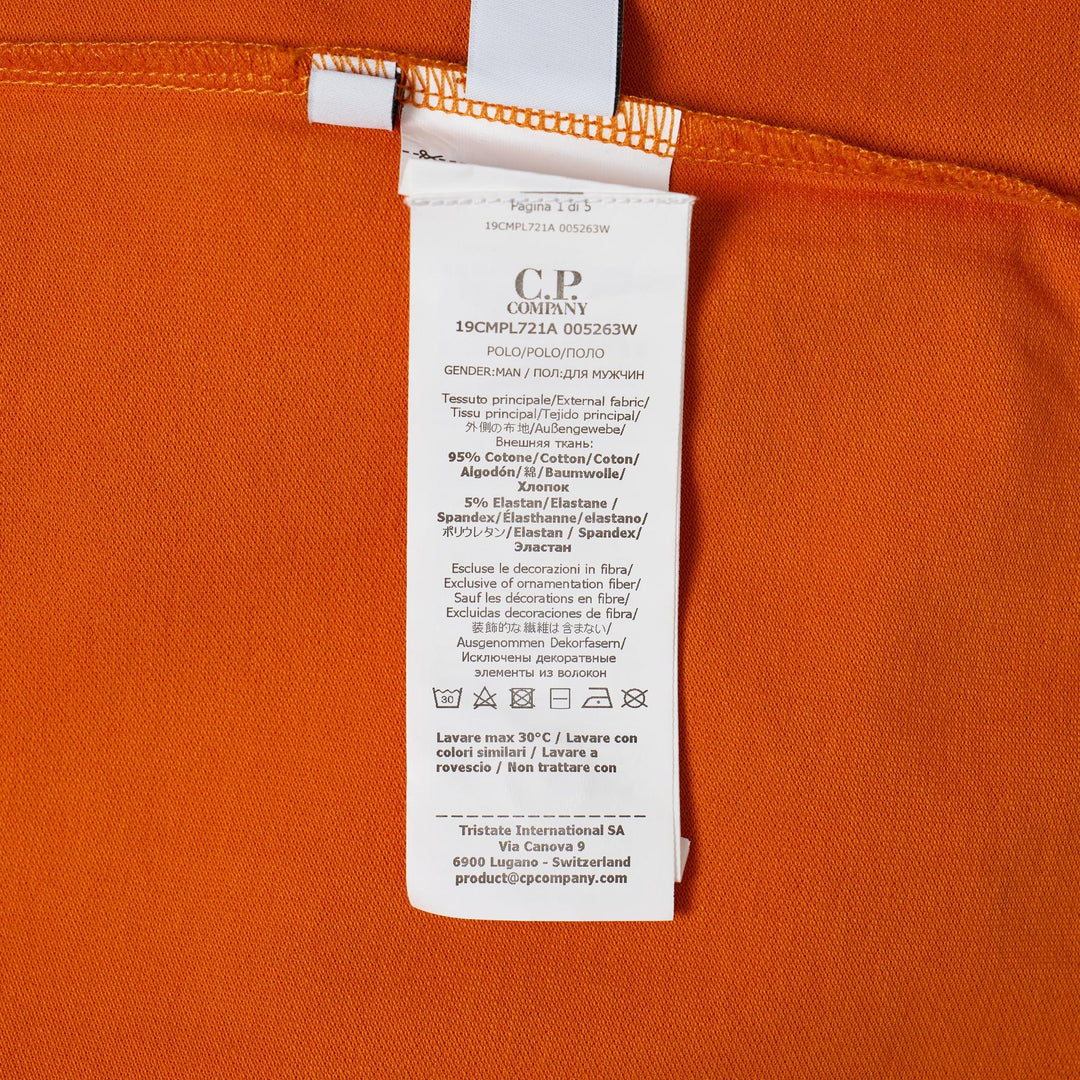 Club21 - C.P. Company - Short Sleeve Polo - POLOS - Orange