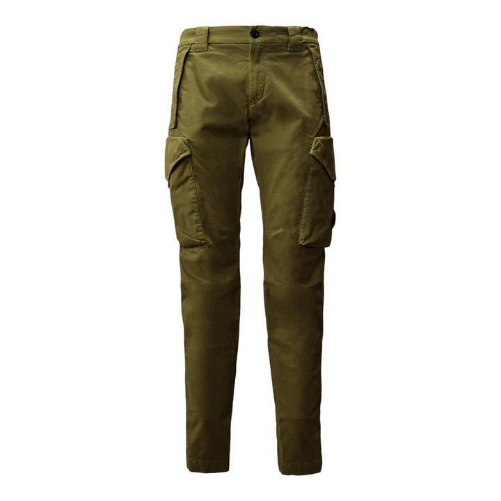 Club21 - C.P. Company - Stretch Sateen Ergonomic Lens Cargo Pants - PANTS - Khaki