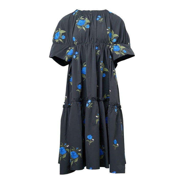 Club21 - Caroline Hu - Black Roses Embroidery Long Dress - WOVEN DRESSES - Black