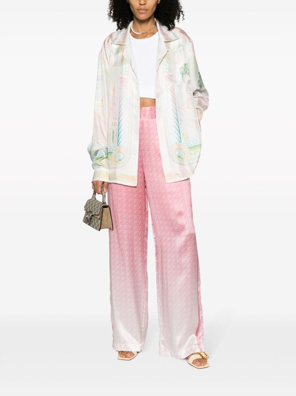 Casablanca-Printed-Straight-Leg-Trousers-Pink-2