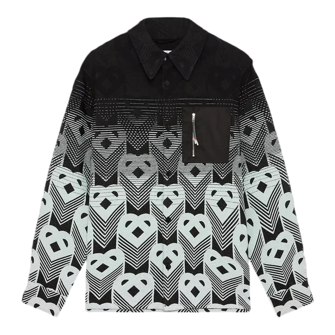 Club21 - Casablanca - Monogram Gradient Shacket - BLOUSON - Black