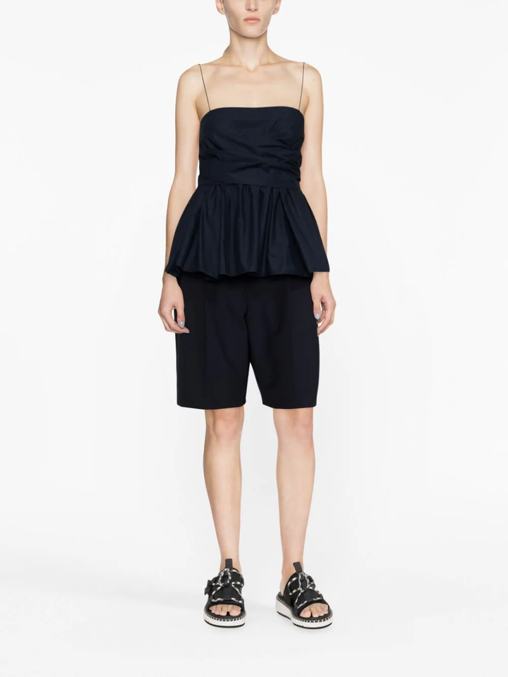 Cecilie-Bahnsen-Bandeau-Top-Navy-3