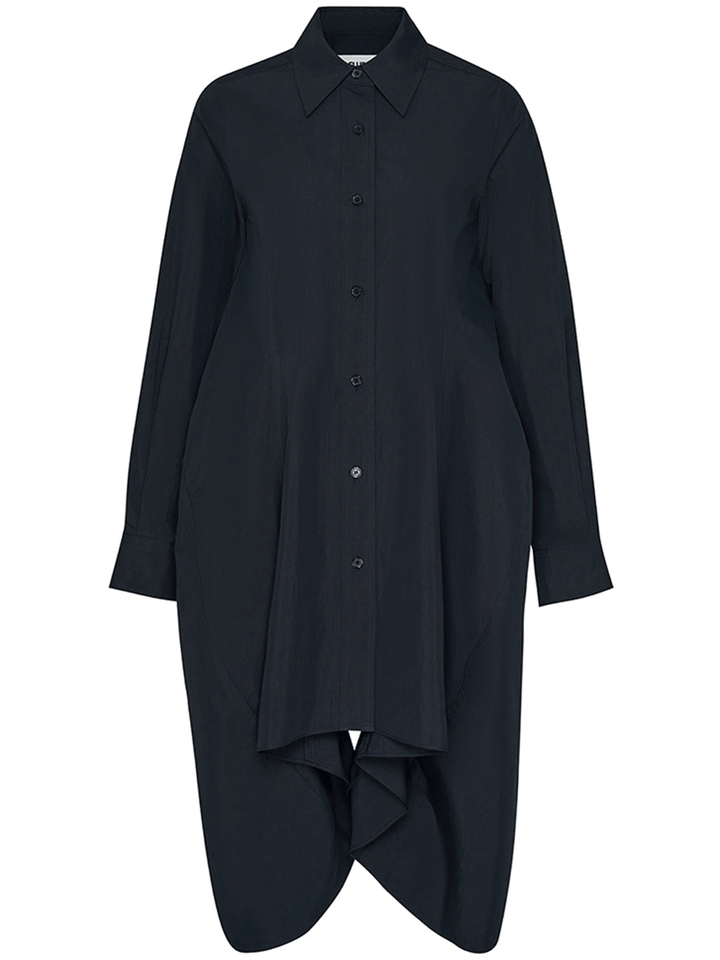 Club21-Collection-Cotton-Nylon-Shirt-Dress-Black-1