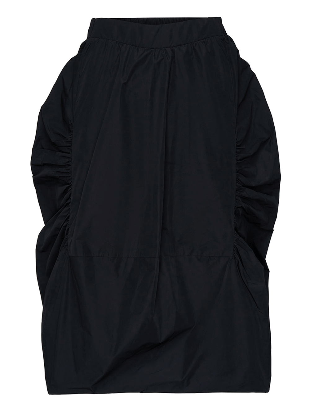 Club21-Collection-Silky-Parachute-Bubble-Skirt-Black-1