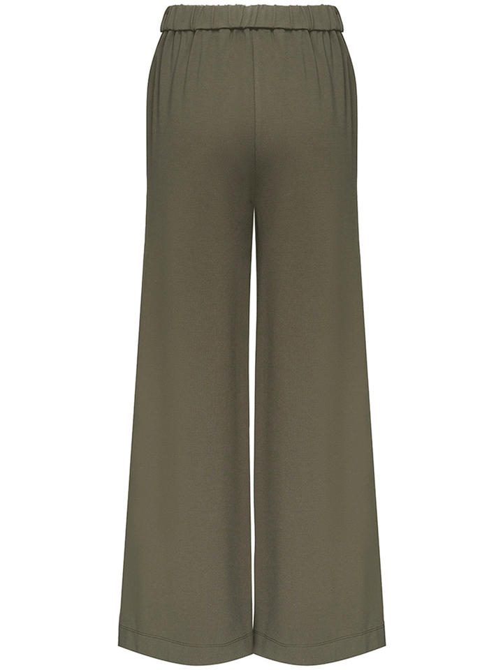 Club21-Collection-Viscose-Nylon-Ponte-High-Slit-Pants-Olive-2