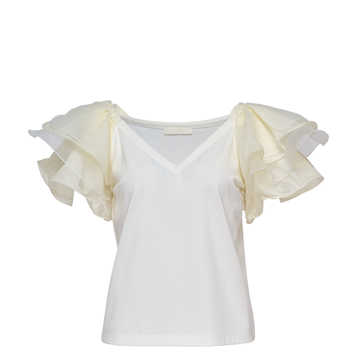 Club21_Collection_Triacetate_Satin_Knit_Frill_Top_White
