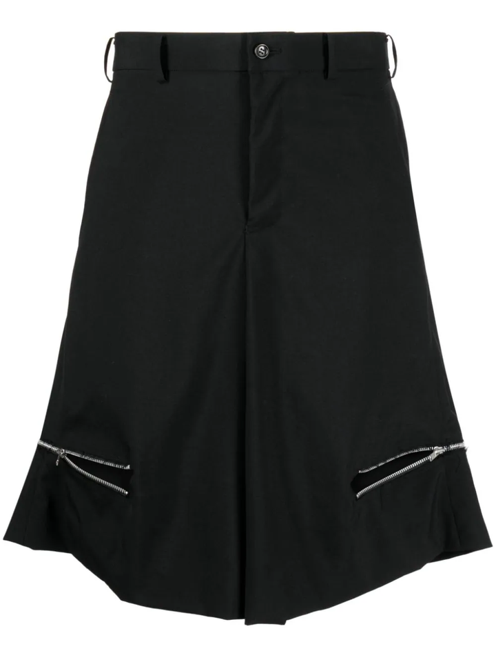 Comme-Des-Garcons-Black-Open-Zipped-Shorts-Black-1