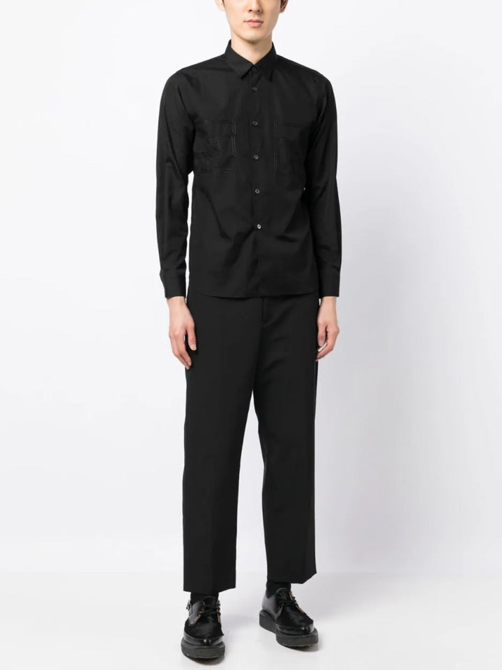 Comme-Des-Garcons-Black-Stitch-Chest-Pocket-Shirt-Black-2
