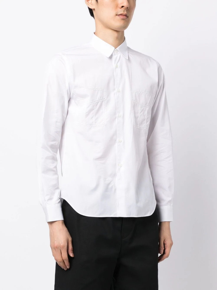 Comme-Des-Garcons-Black-Stitch-Chest-Pocket-Shirt-White-3