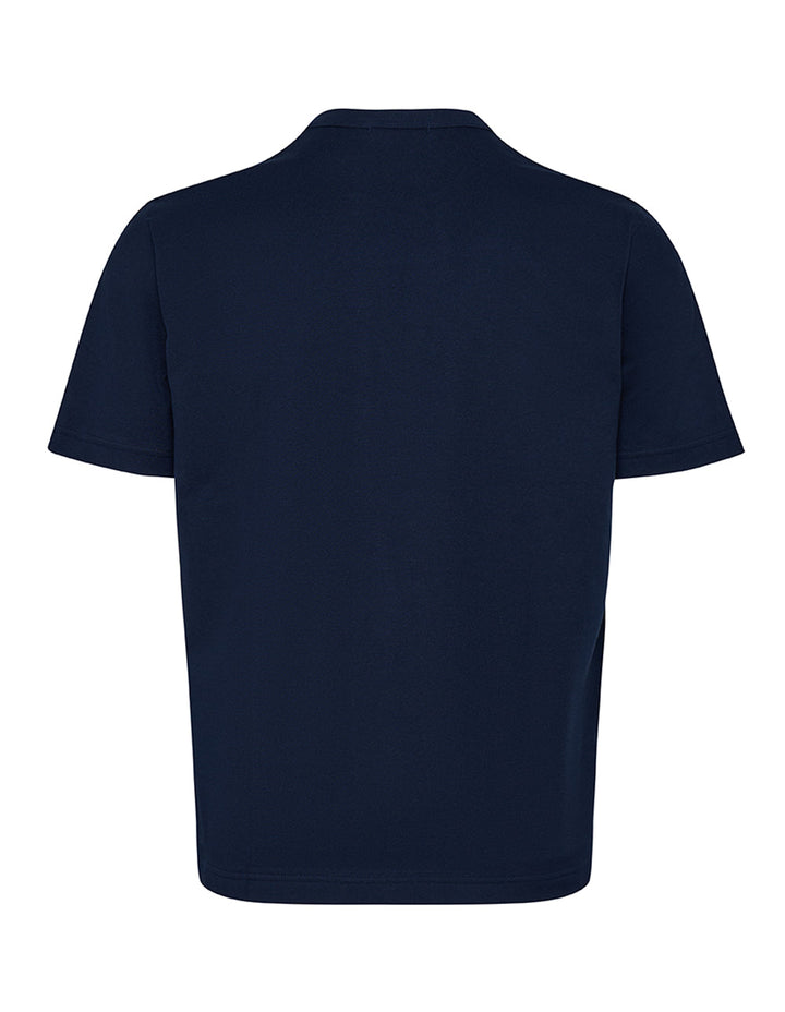Comme-Des-Garcons-Homme-Logo-Print-T-Shirt-Navy-2
