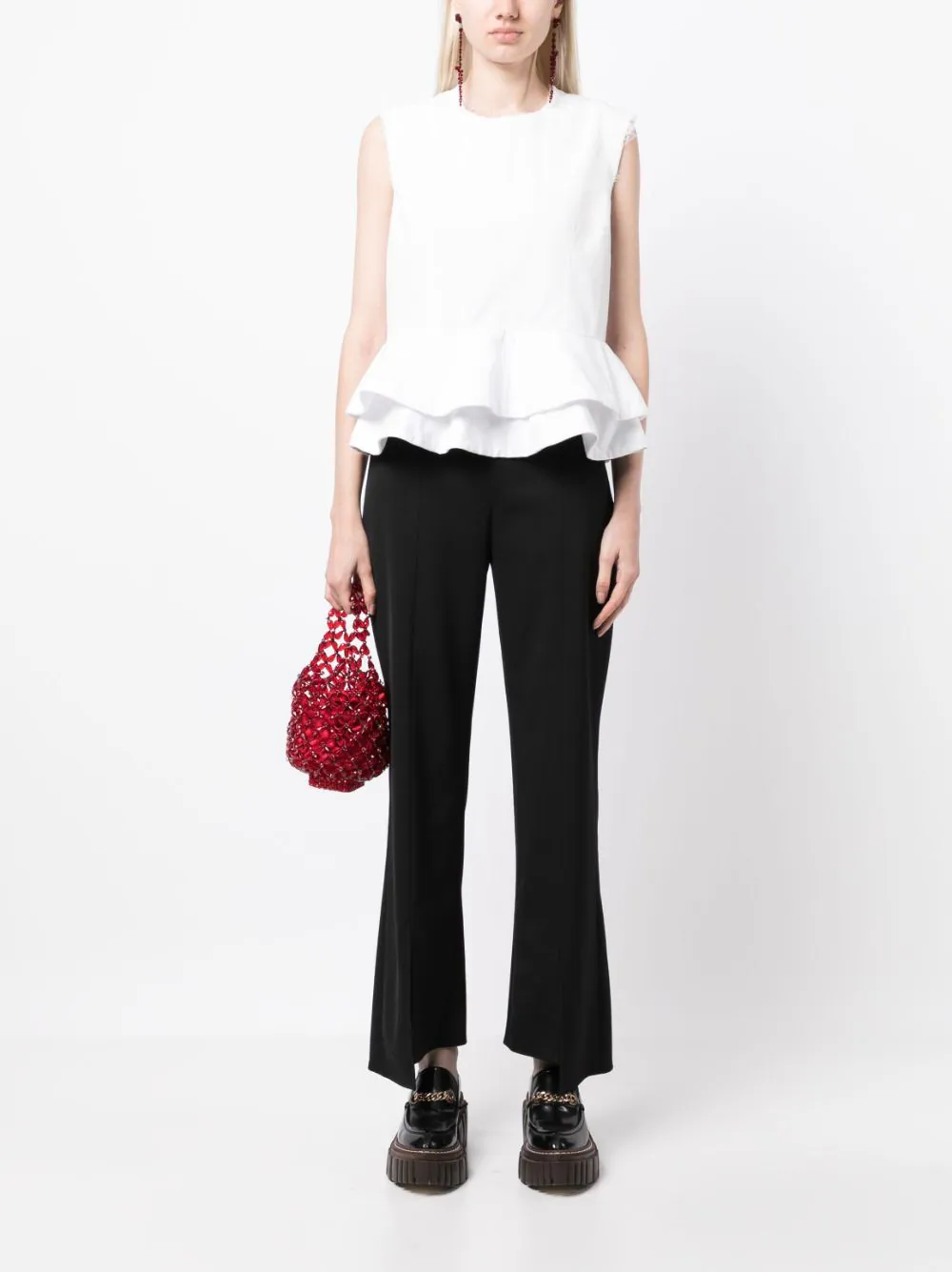 Comme-Des-Garcons-Peplum-Tank-Blouse-White-2