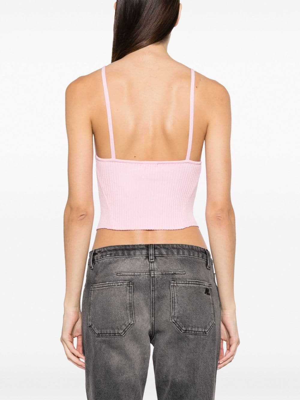 Courreges-Holistic-Rib-Knit-Tank-Top-Pink-4