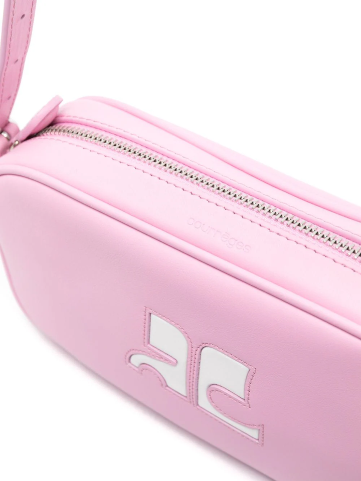 Courreges-Leather-Baguette-Bag-Pink-3