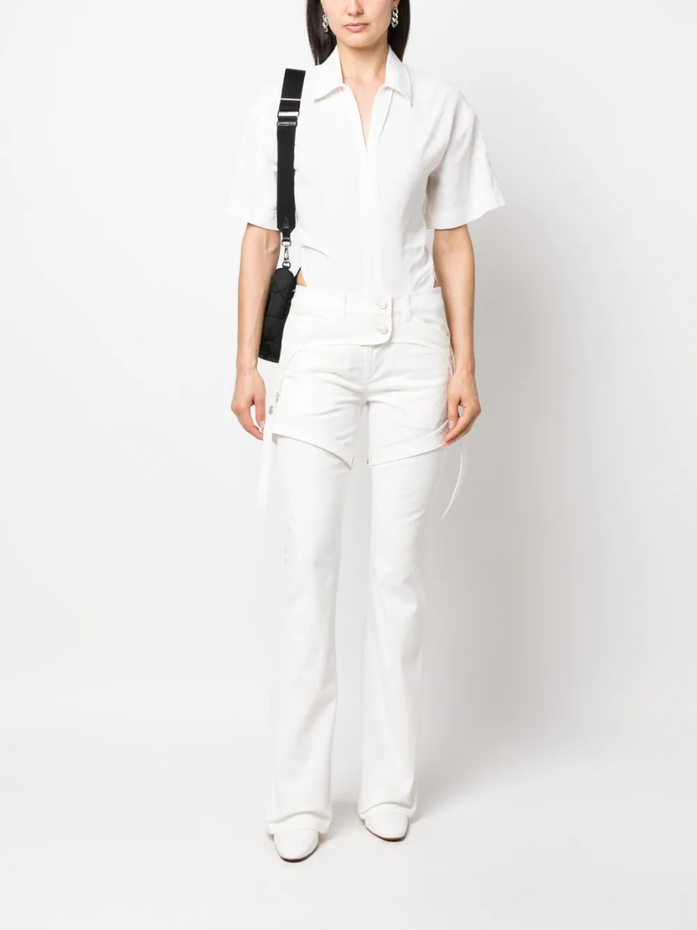Courreges-Racer-Cotton-Pants-White-2