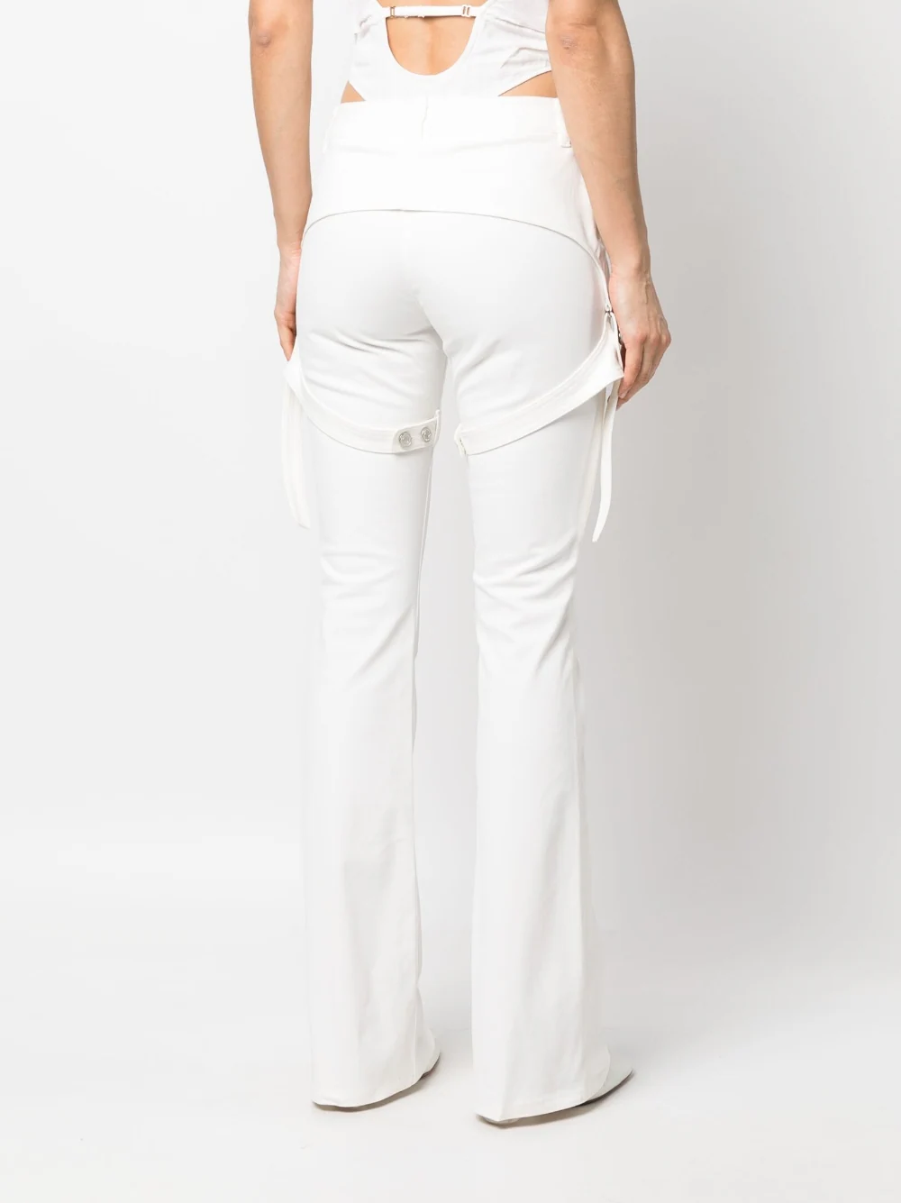 Courreges-Racer-Cotton-Pants-White-4