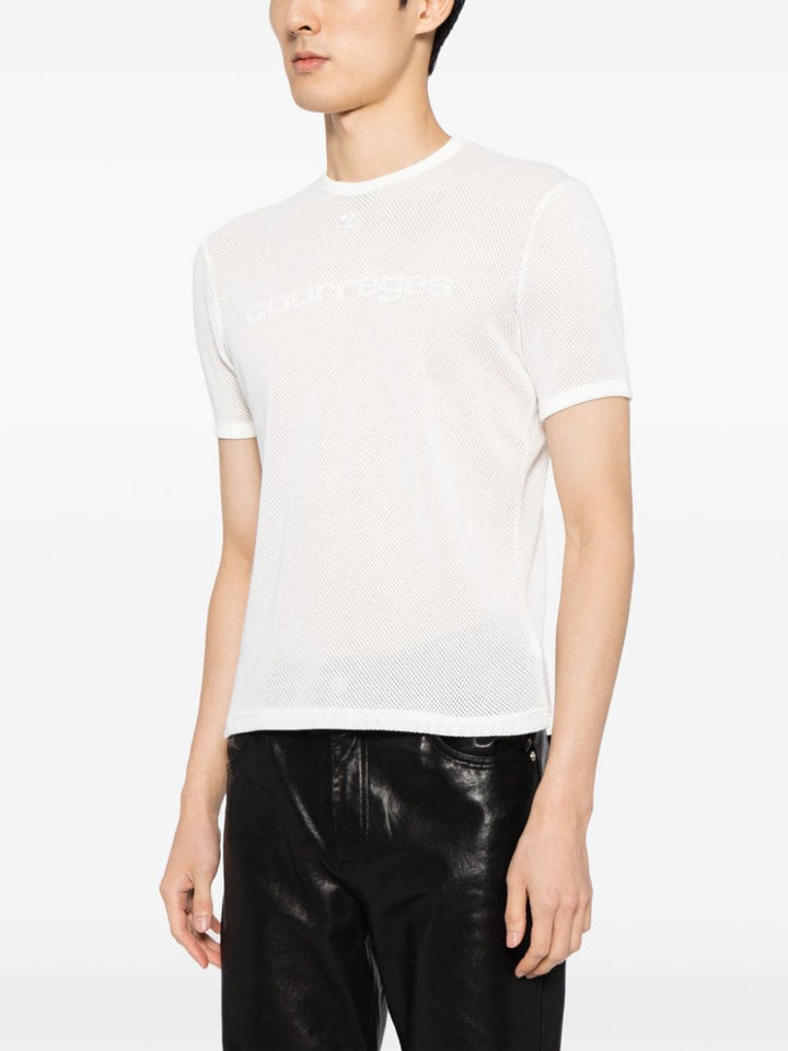 Courreges-Resistance-Contrast-Mesh-T-Shirt-White-3