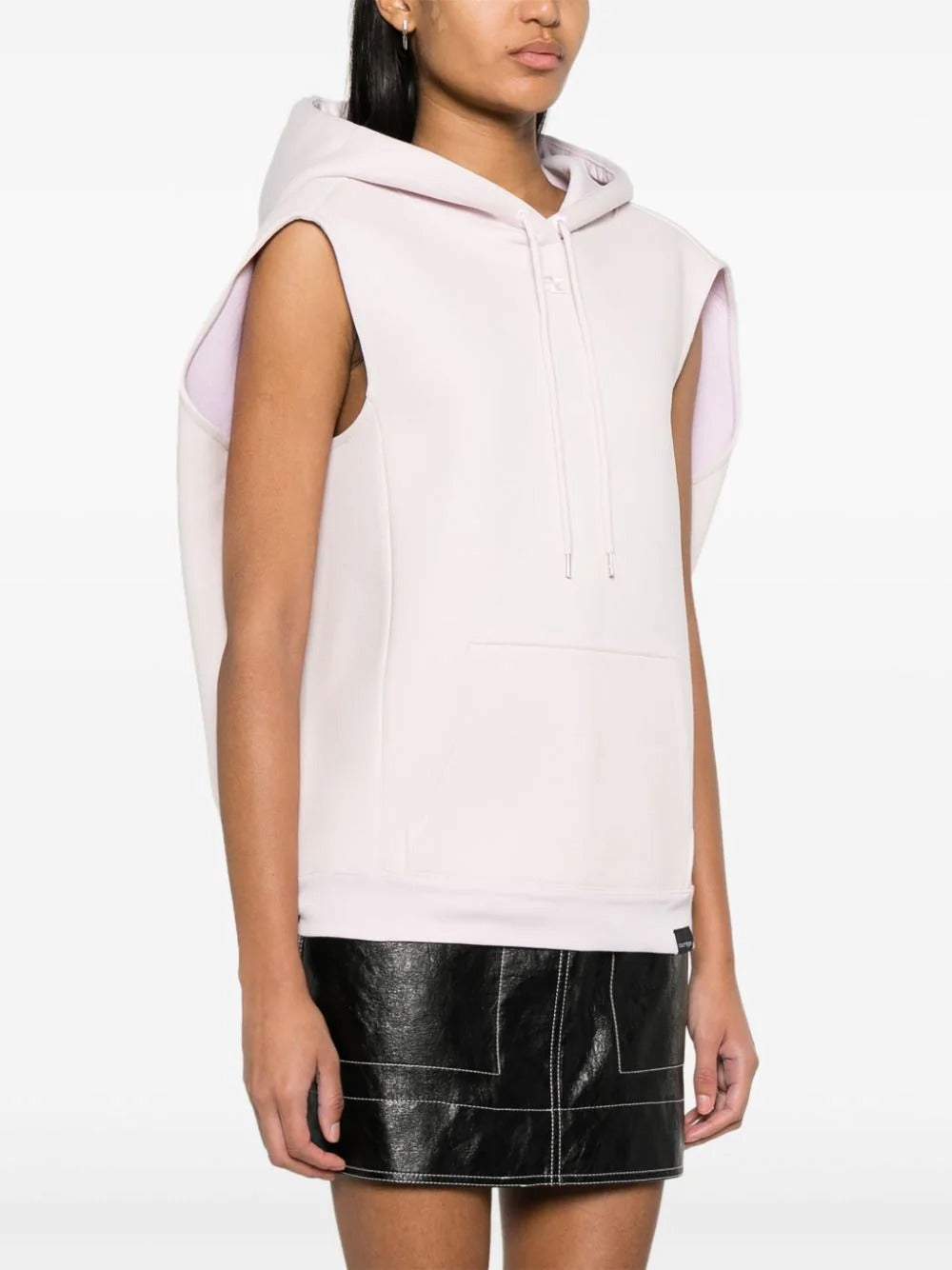 Courreges-Sleeveless-Space-Fleece-Hoodie-Pink-3