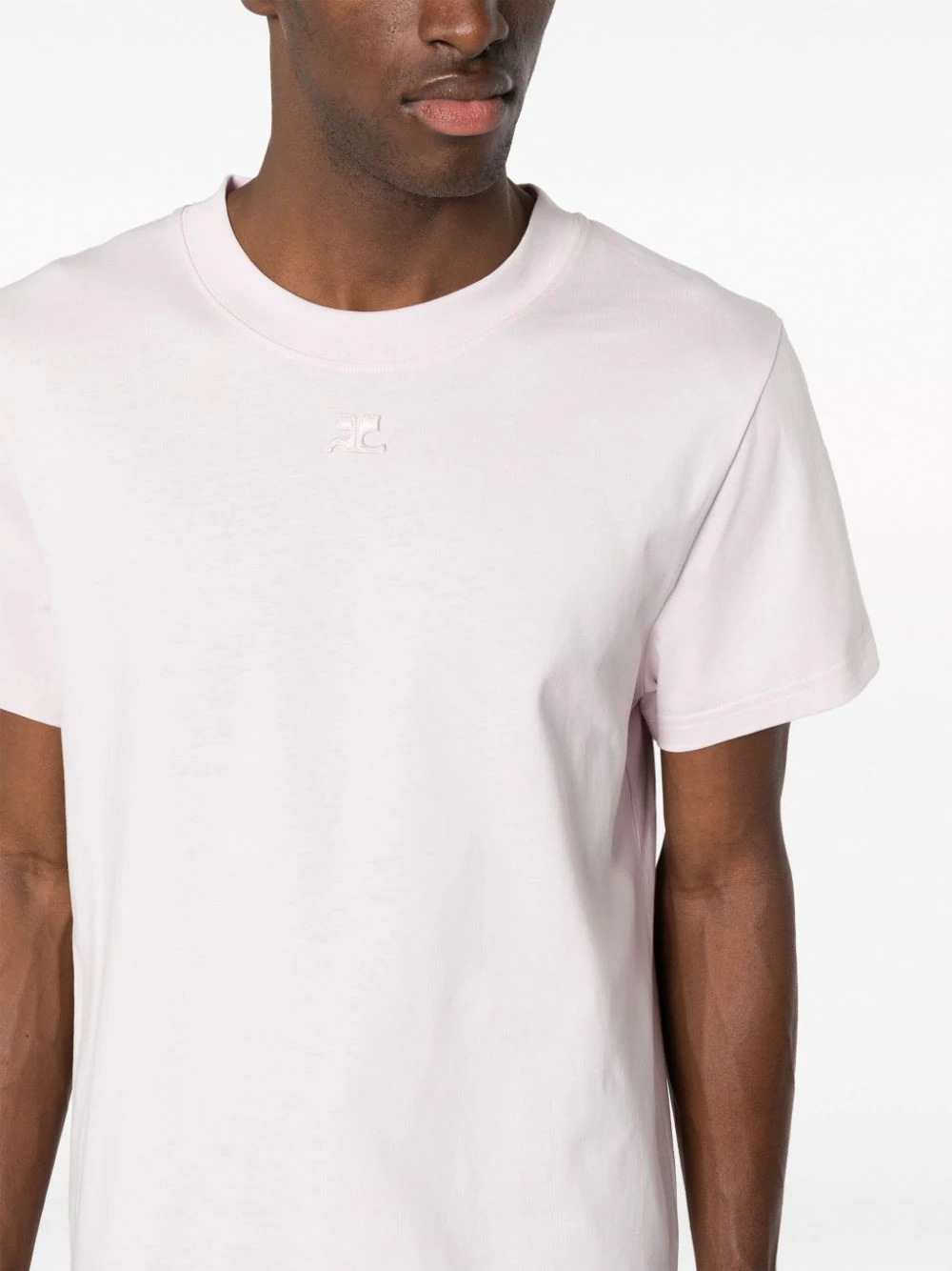 Courreges-Straight-T-Shirt-Pink-5