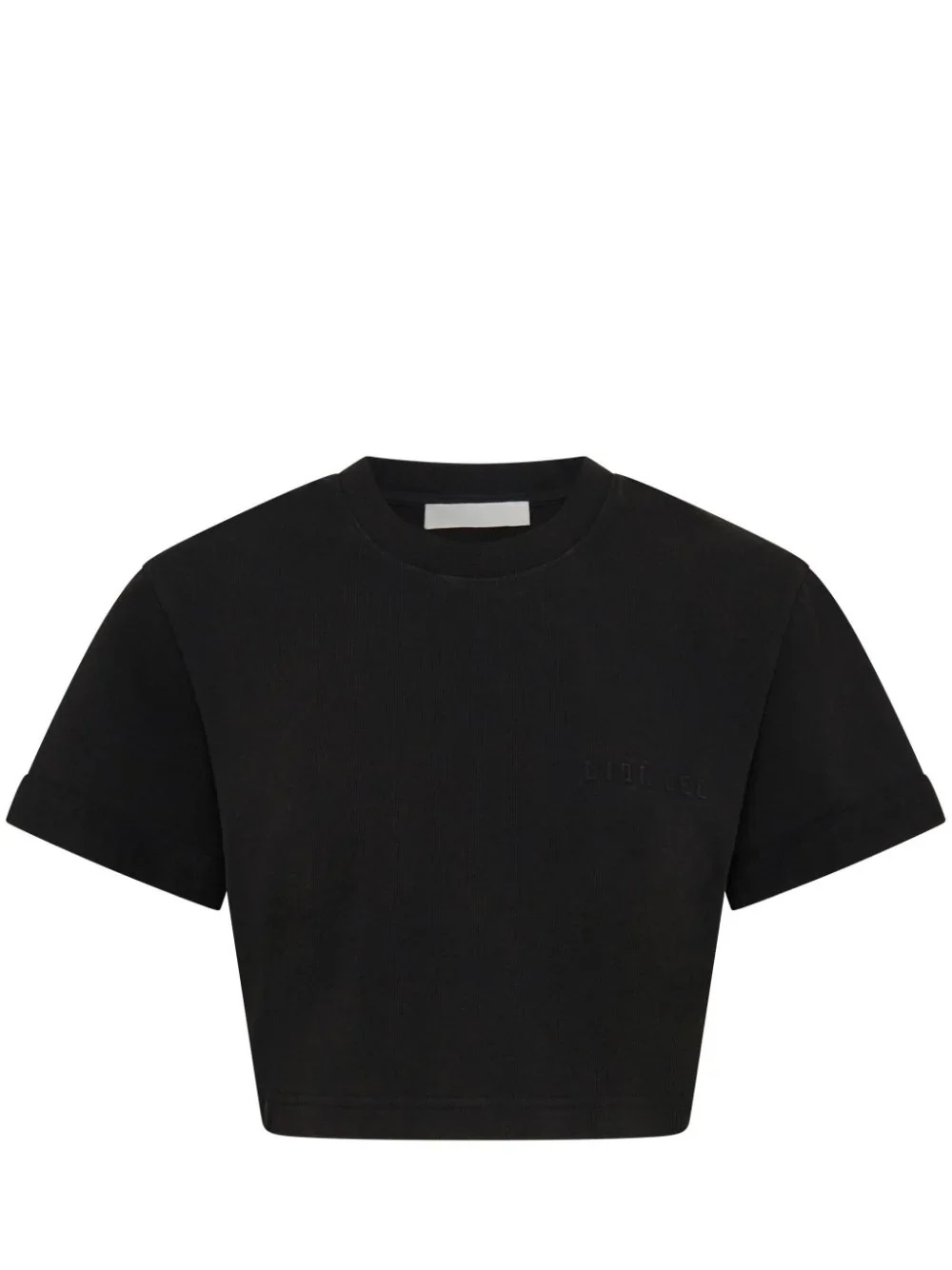 DION_LEE_Embossed_Shrunken_Tee-Black