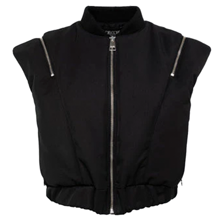 Zip Shoulder Bomber Gilet