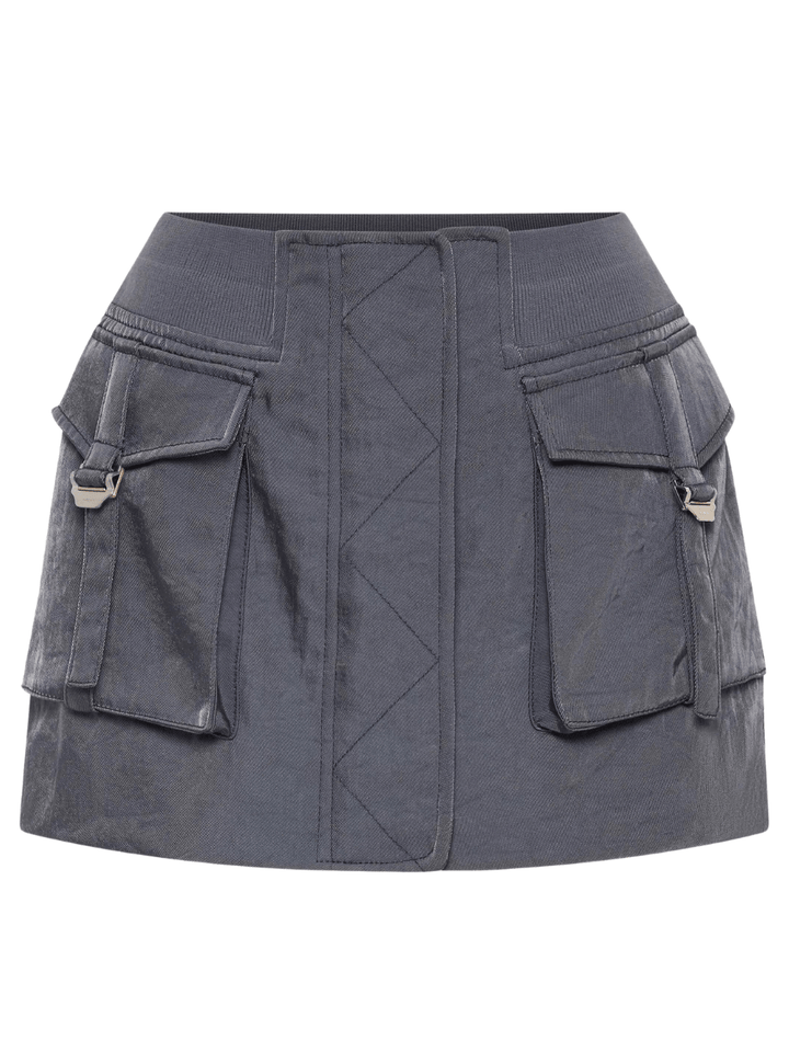 Dion-Lee-Aviator-Pocket-Skirt-Grey-1