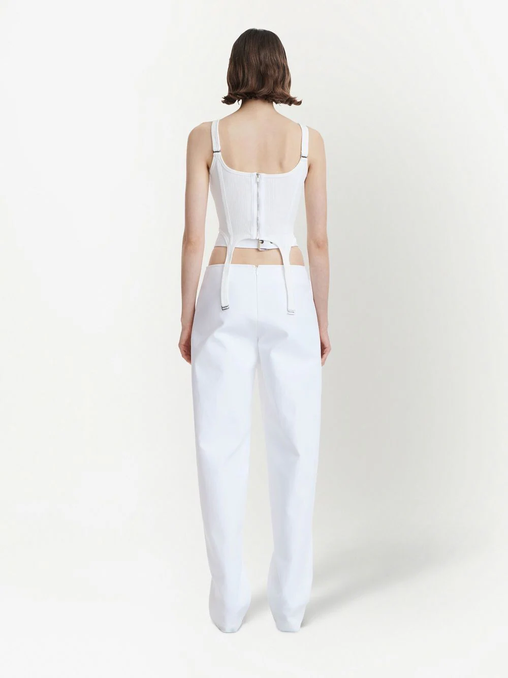 Dion Lee Combat Corset Tank White 3