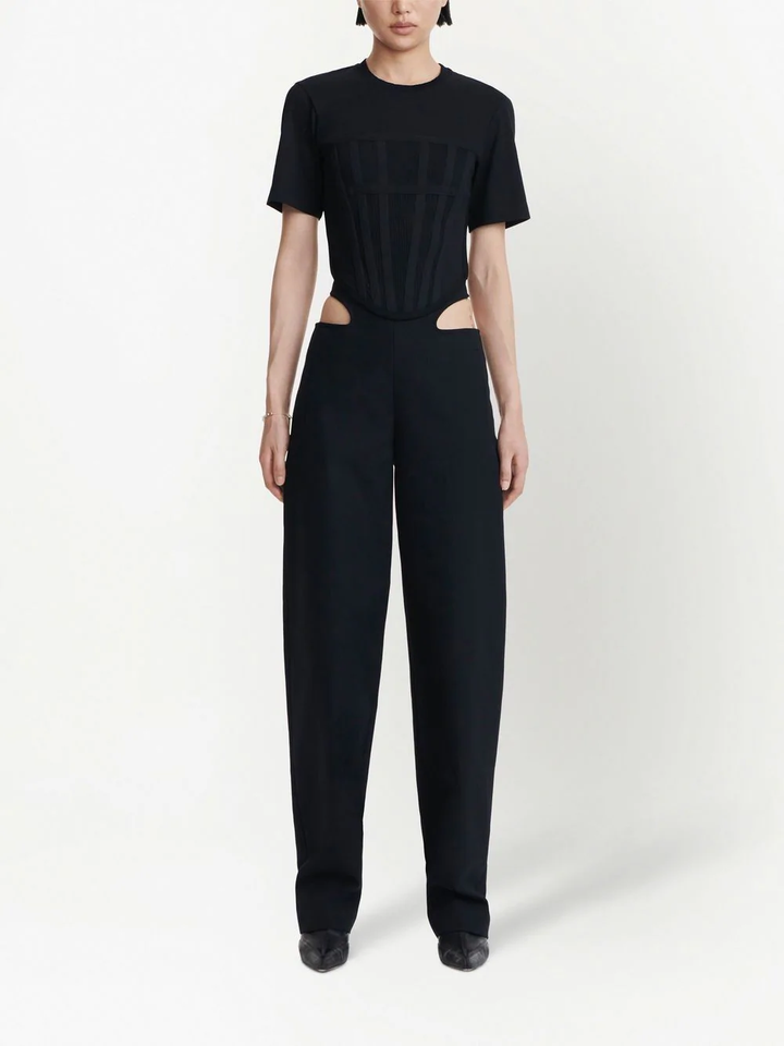 Dion Lee Corset Tee Black 2