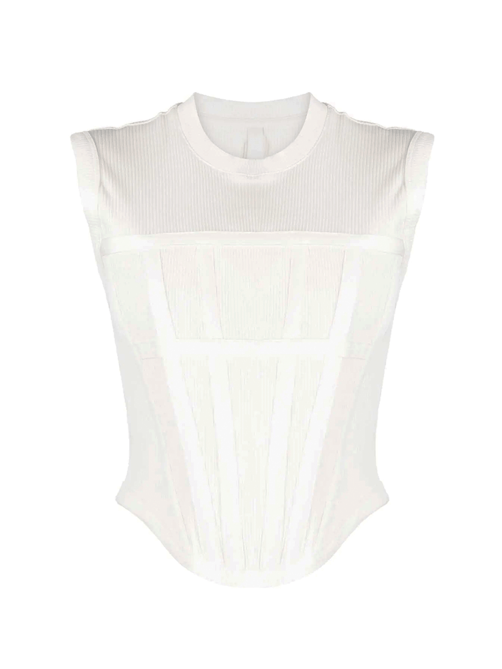  Dion-Lee-Rib-Corset-Tank-White-1