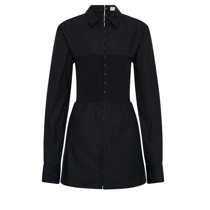 Dion_Lee_Hook_Tube_Shirt_Dress_Black
