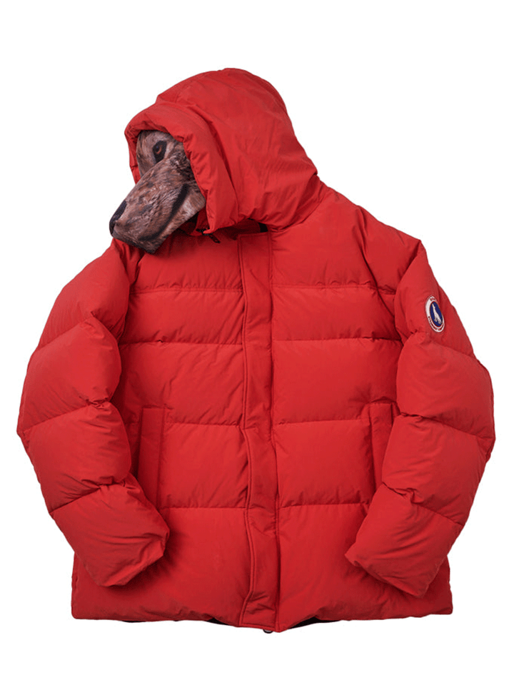 Doublet-Animal-Trim-Puffer-Jacket-Red-1