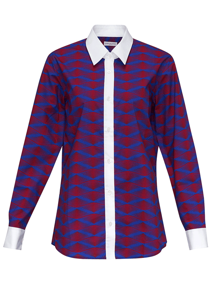 Dries-Van-Noten-Cotton-Popeline-Regular-Fit-Shirt-Blue-1