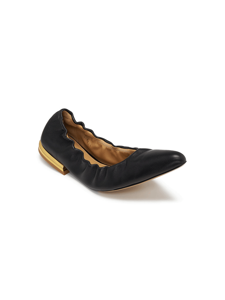 Dries-Van-Noten-Pointed-Toe-Ballerina-Shoes-Black-2