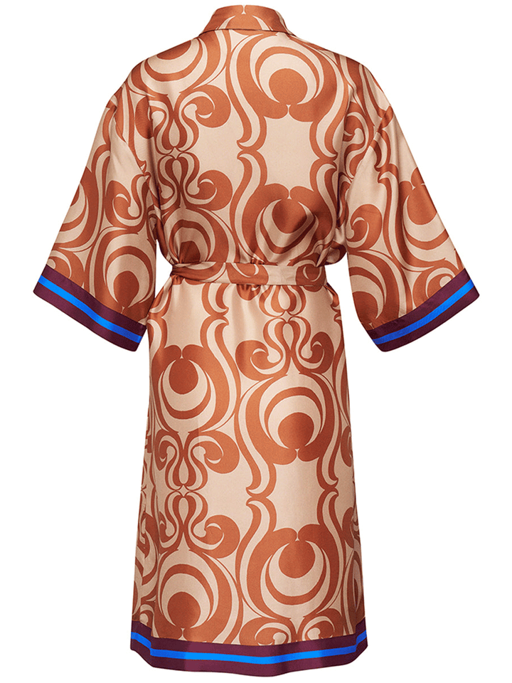 Dries-Van-Noten-Silk-Twill-Printed-Loose-Fit-Dress-Brown-2