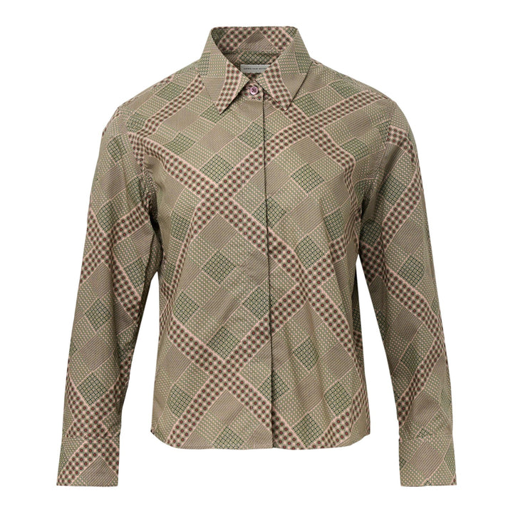 Club21 - Dries Van Noten - Boxy Mini Shirt - BLOUSES - Beige