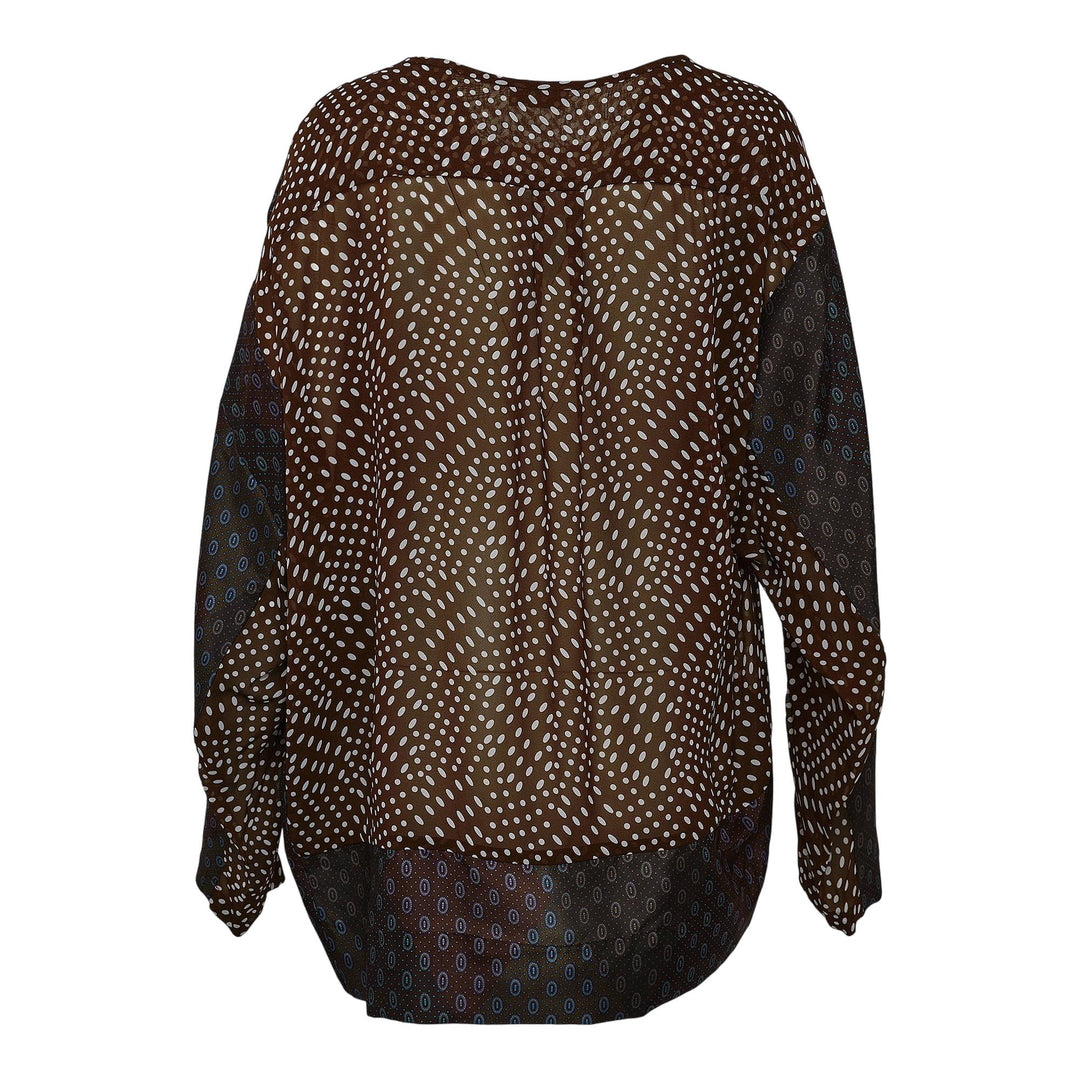 Club21 - Dries Van Noten - Loose Fit Asymetrical Top - WOVEN TOPS - Burgundy