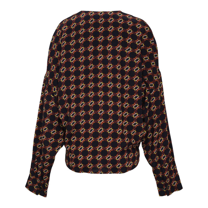 Club21 - Dries Van Noten - Loose Top With Draped Front - WOVEN TOPS - Navy