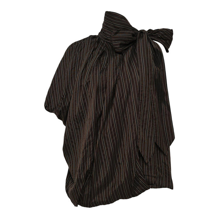 Club21 - Dries Van Noten - Off-Shoulder Balloon Top - WOVEN TOPS - Brown
