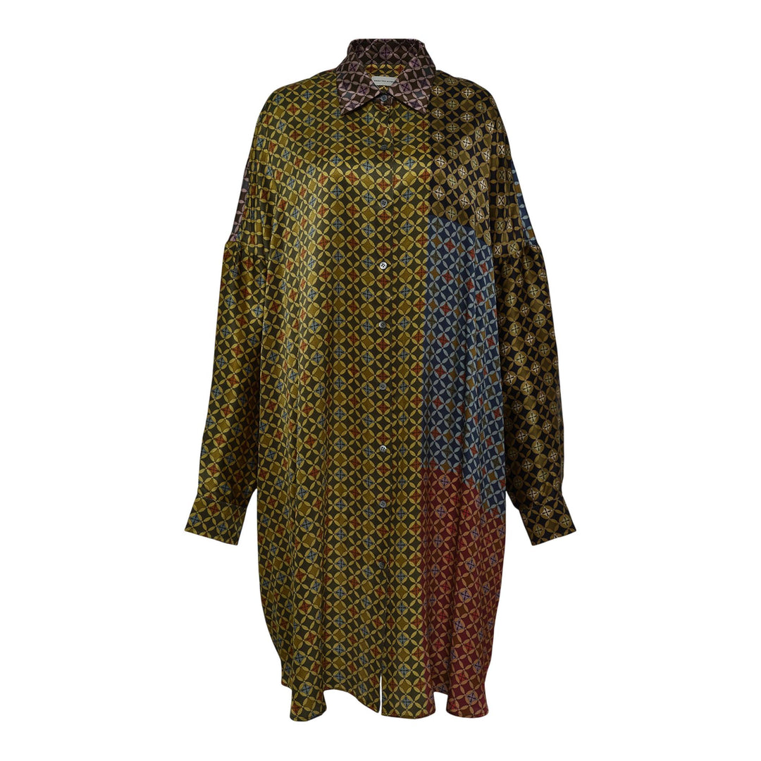 Club21 - Dries Van Noten - Oversized Shirt Dress - WOVEN DRESSES - Multi