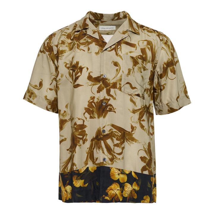 Club21 - Dries Van Noten - Regular Fit Boxy Short Sleeve Shirt - SHIRTS - Beige