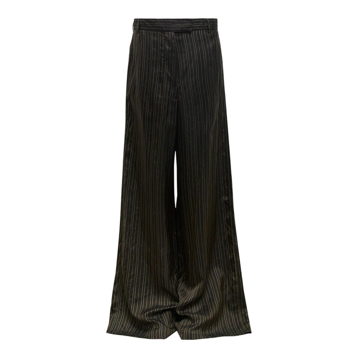 Club21 - Dries Van Noten - Wide Leg Casual Pants Stripes - PANTS - Brown